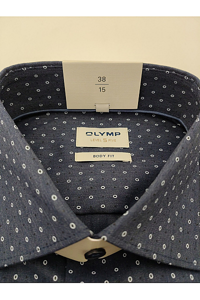 OLYMP Pánská bavlněná košile s dlouhým rukávem slim fit puntíkovaná business | OLYMP | obrázek 7