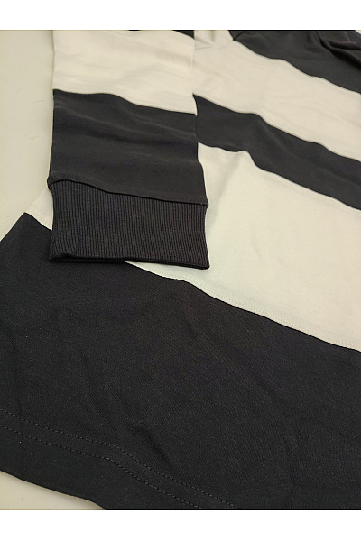 ONLY & SONS Pánské pruhované bavlněné polo tričko s dlouhým rukávem Vel. M | ONLY & SONS | obrázek 3
