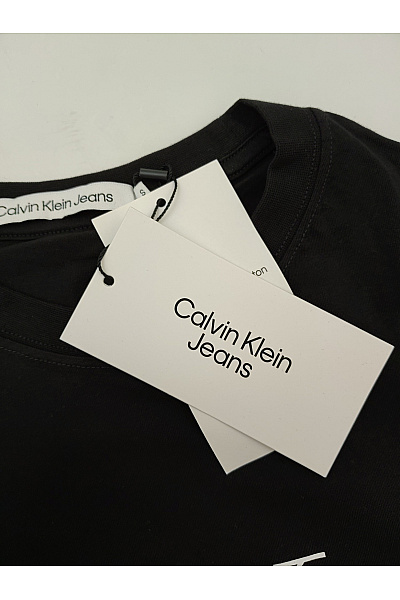 Calvin Klein Černé bavlněné tričko s krátkým rukávem a nápisem Vel. EU S | Calvin Klein | obrázek 6