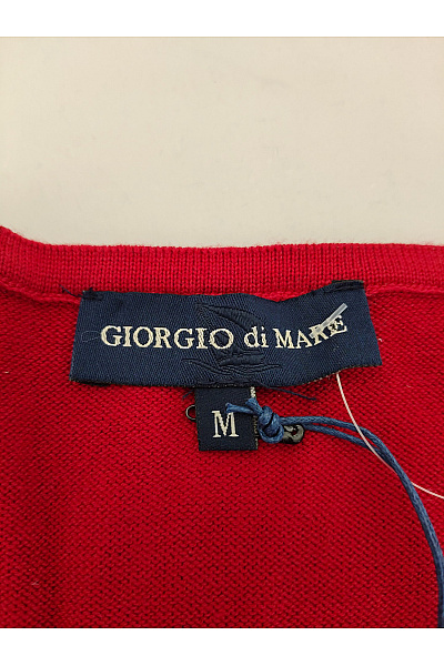 Giorgio Di Mare Červené bavlněné pletené šaty s dlouhým rukávem Velikost M | Giorgio Di Mare | obrázek 6