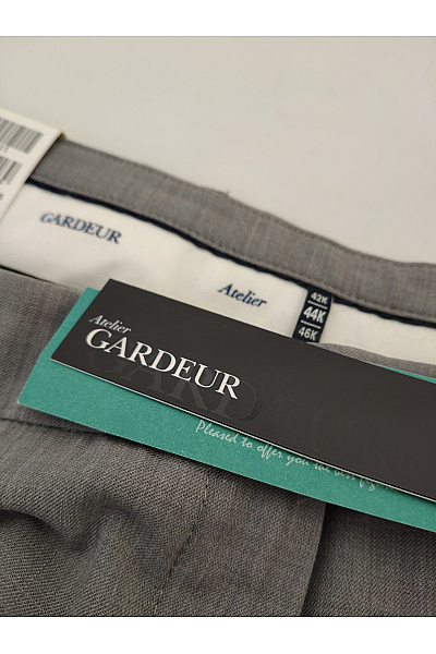GARDEUR Šedé elegantní společenské kalhoty s puky Velikost 44K | GARDEUR | obrázek 6
