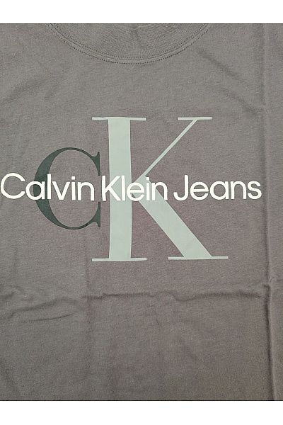 Calvin Klein Šedé bavlněné tričko s krátkým rukávem a nápisem Vel. M | Calvin Klein | obrázek 4