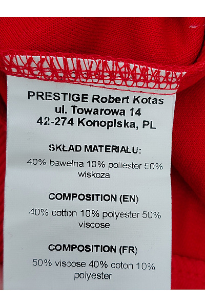Be wear Červená dámská mikina s kapucí na zip prodloužená Vel. 2XL/3XL | Be wear | obrázek 3