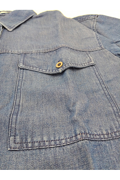 BRAX Dámská modrá lyocellová košile s dlouhým rukávem oversized Vel. EU 38 | BRAX | obrázek 5