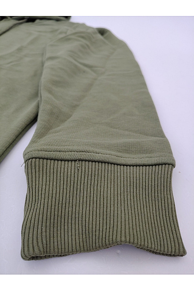 Zwillingsherz Dámská khaki mikina s kapucí a potiskem Velikost L/XL | Zwillingsherz | obrázek 3