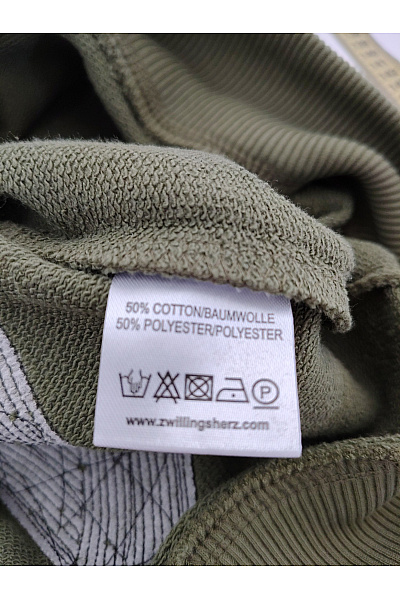 Zwillingsherz Dámská khaki mikina s kapucí a potiskem Velikost L/XL | Zwillingsherz | obrázek 13