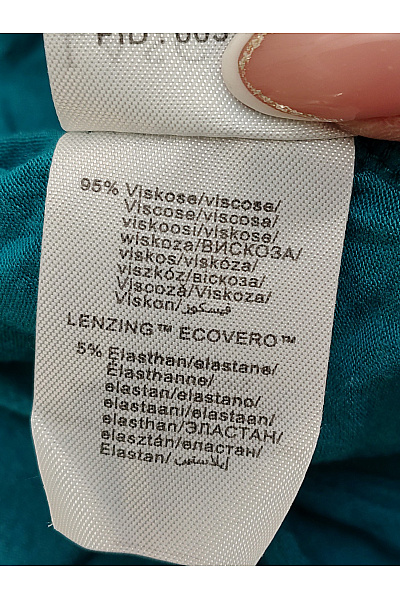Lasca Zelené dámské tričko s krátkým rukávem a výstřihem na zádech Velikost EU 40/42 | Lasca | obrázek 8