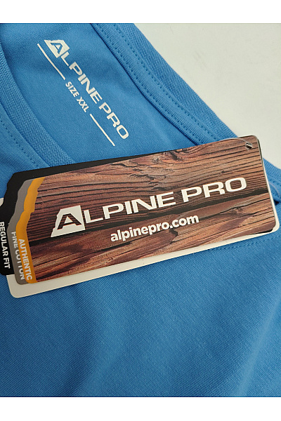 ALPINE PRO Dámské bavlněné modré tričko s krátkým rukávem a nápisem Vel. XXL | ALPINE PRO | obrázek 7