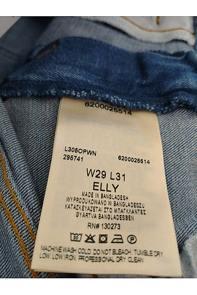 Lee Dámské bavlněné rovné džíny s vysokým pasem Vel. US W29 L31 | Lee  | obrázek 8