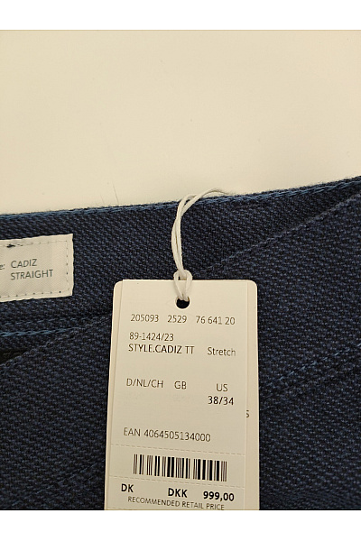 BRAX Pánské bavlněné chinos kalhoty rovné Velikost US 38/34 | BRAX | obrázek 6
