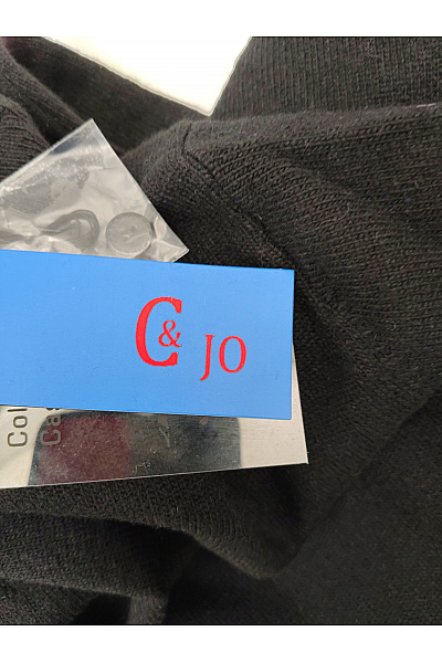 C&Jo Černé pletené rolákové šaty s dlouhým rukávem Velikost FR T1 | C&Jo | obrázek 8