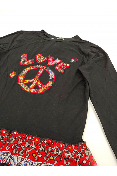 Peace & Love Dámské boho šaty s dlouhým rukávem barevné Velikost L | Peace & Love | obrázek 5