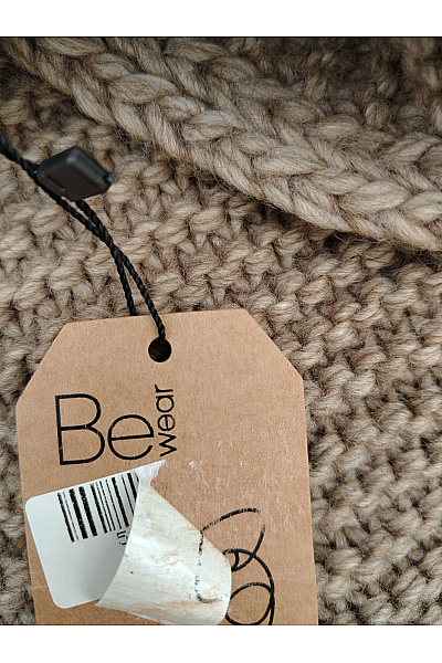 Be wear Hnědý pletený maxi kardigan s kapucí Velikost XL | Be wear | obrázek 7