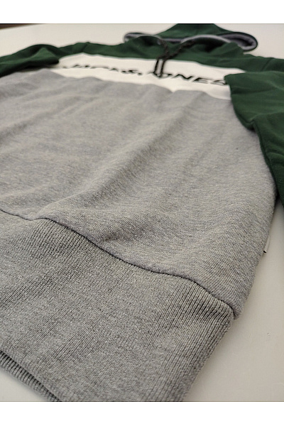 JACK & JONES Pánská tříbarevná mikina s kapucí přes hlavu | JACK & JONES | obrázek 4