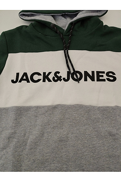JACK & JONES Pánská tříbarevná mikina s kapucí přes hlavu | JACK & JONES | obrázek 5
