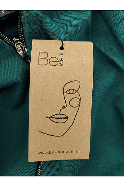 Be wear Dámská zelená rozepínací mikina s kapucí a dlouhým rukávem Velikost S/M | Be wear | obrázek 6