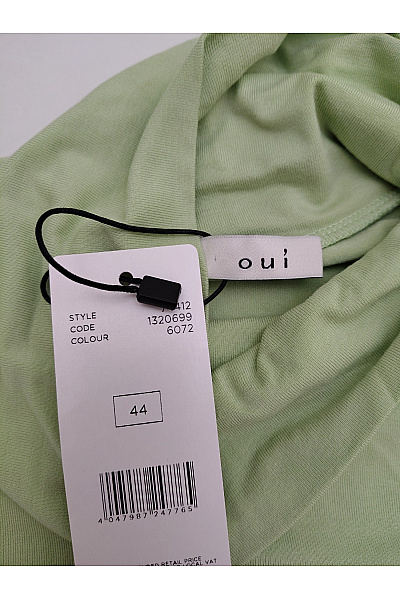 Oui Dámské khaki tričko s dlouhým rukávem a rolákem basic Velikost EU 44 | oui | obrázek 6