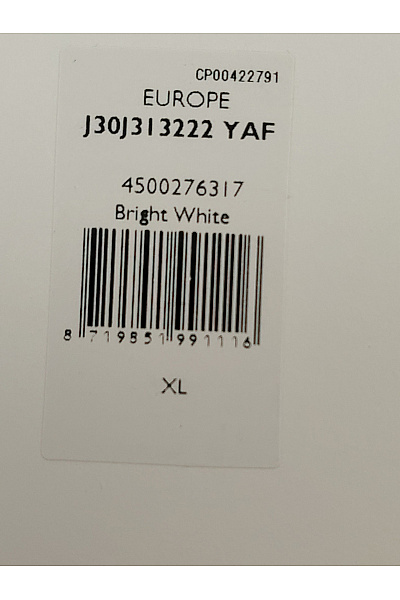 Calvin Klein Bílá bavlněná mikina s dlouhým rukávem a nápisem Vel. XL | Calvin Klein | obrázek 7