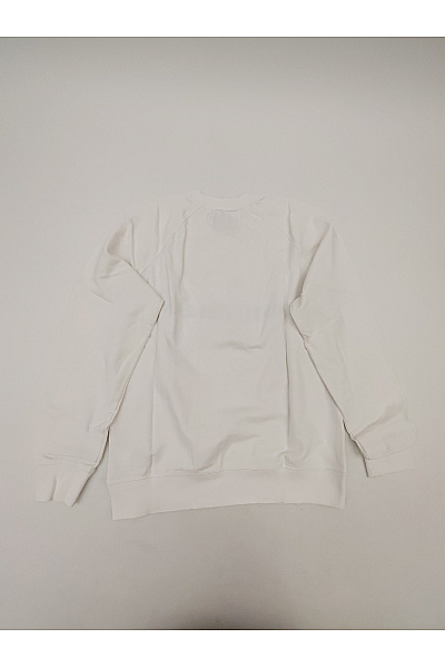Calvin Klein Bílá bavlněná mikina s dlouhým rukávem a nápisem Vel. XL | Calvin Klein | obrázek 8