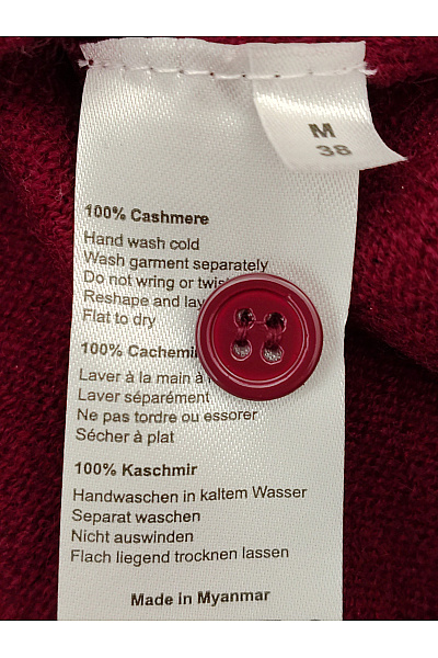 Just Cashmere Dámský kašmírový pulovr basic červený Velikost M | Just Cashmere | obrázek 4