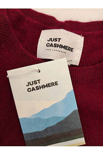 Just Cashmere Dámský kašmírový pulovr basic červený Velikost M | Just Cashmere | obrázek 6