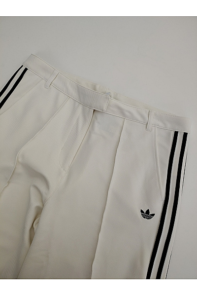 ADIDAS Bílé široké kalhoty s lampasem | ADIDAS | obrázek 5