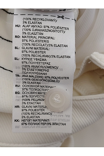 ADIDAS Bílé široké kalhoty s lampasem | ADIDAS | obrázek 8