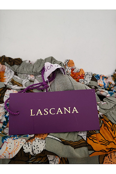 Lasca Dámská khaki halenka s květinovým potiskem a volánky Velikost EU 46 | Lasca | obrázek 6