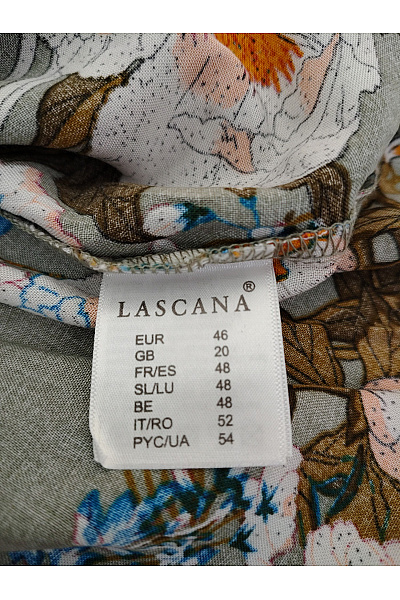Lasca Dámská khaki halenka s květinovým potiskem a volánky Velikost EU 46 | Lasca | obrázek 7