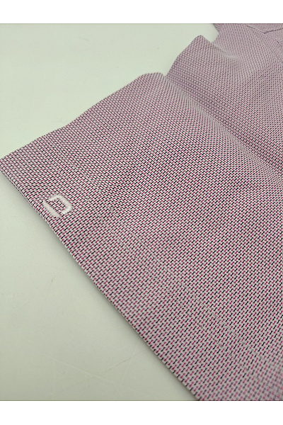 OLYMP Pánská růžová vzorovaná košile s krátkým rukávem lyocellová business Velikost EU 42 | OLYMP | obrázek 7