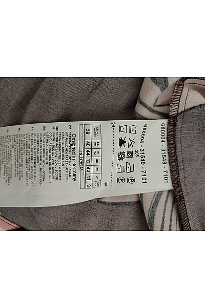 GERRY WEBER Hnědé květované zavinovací midi šaty s rukávem Velikost DE 38 | GERRY WEBER | obrázek 7