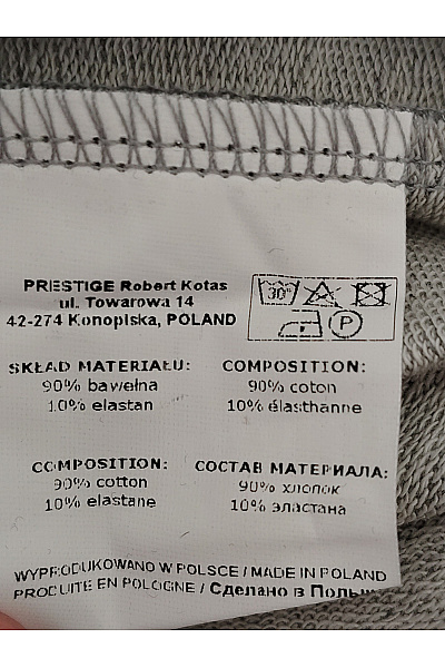 Be wear Šedé bavlněné mikinové šaty s kapsami Vel. XL | Be wear | obrázek 5