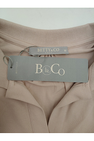BETTY BARCLAY Béžové bavlněné polo tričko s krátkým rukávem basic Velikost M | BETTY BARCLAY | obrázek 5