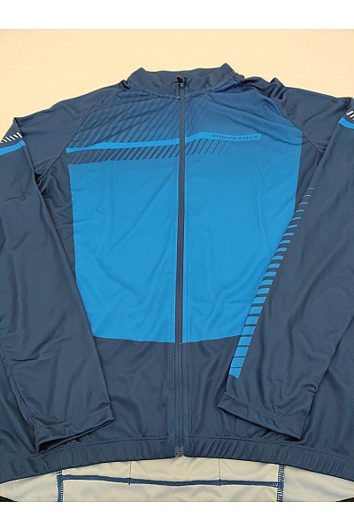 ENDURANCE Modré pánské sportovní cyklistické tričko s dlouhým rukávem a zipem Vel. 2XL | ENDURANCE | obrázek 3