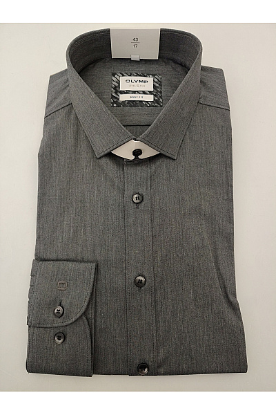 OLYMP Pánská bavlněná košile s dlouhým rukávem business slim fit šedá Velikost EU 43 | OLYMP | obrázek 2