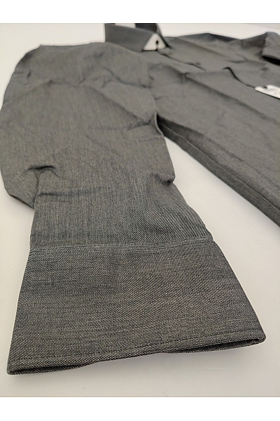OLYMP Pánská bavlněná košile s dlouhým rukávem business slim fit šedá Velikost EU 43 | OLYMP | obrázek 4