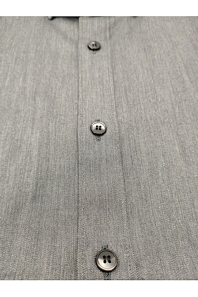 OLYMP Pánská bavlněná košile s dlouhým rukávem business slim fit šedá Velikost EU 43 | OLYMP | obrázek 6