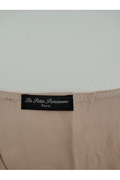 La Petite Parisienne Béžové midi košilové šaty propínací elegantní letní Vel. M | La Petite Parisienne | obrázek 7