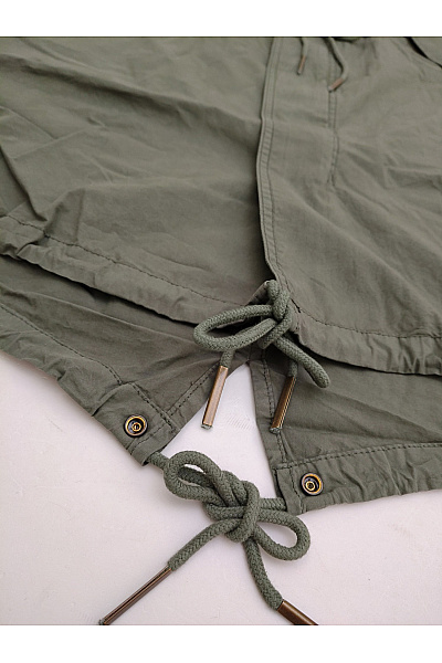 DRYKORN Pánská bavlněná parka khaki vojenská přechodová bunda Velikost M | DRYKORN | obrázek 3