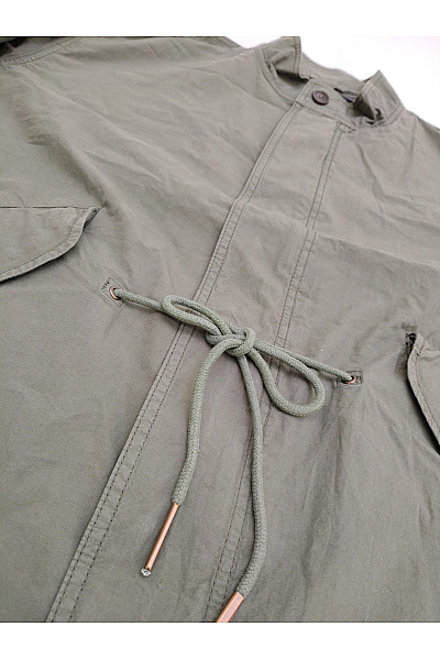 DRYKORN Pánská bavlněná parka khaki vojenská přechodová bunda Velikost M | DRYKORN | obrázek 5