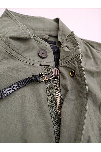 DRYKORN Pánská bavlněná parka khaki vojenská přechodová bunda Velikost M | DRYKORN | obrázek 8