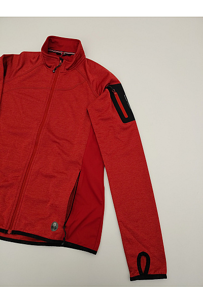 MAUL SPORTS Červená sportovní funkční mikina na zip Velikost 40 | MAUL SPORTS | obrázek 3