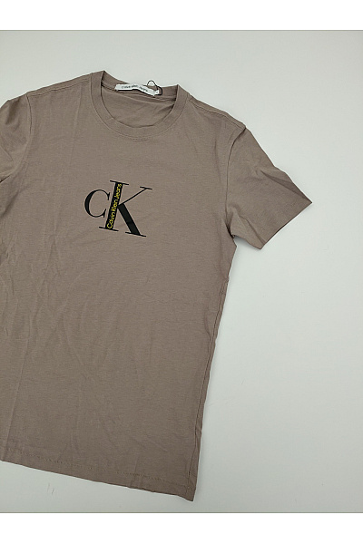Calvin Klein Dámské bavlněné tričko s krátkým rukávem a nápisem hnědé Velikost S | Calvin Klein | obrázek 3