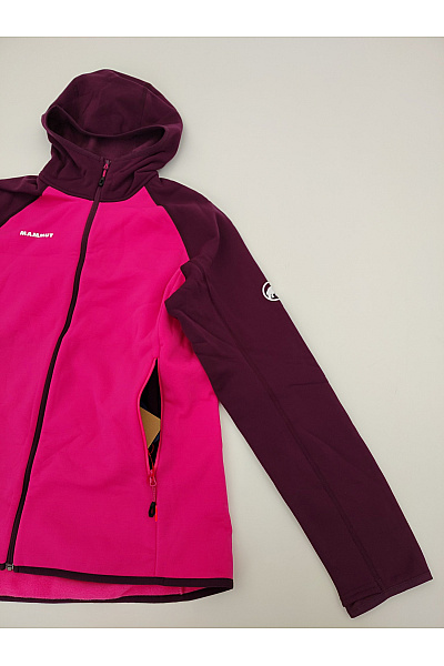 MAMMUT Dámská sportovní mikina na zip s kapucí růžovo-fialová Velikost EU L | MAMMUT | obrázek 3