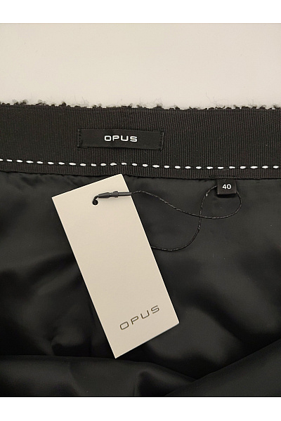 OPUS Černobílá vlněná mini sukně pouzdrová Vel. EU 40 | OPUS | obrázek 5