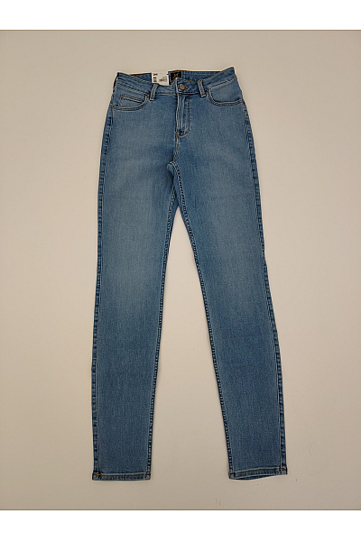 Lee Dámské modré bavlněné skinny džíny s vysokým pasem Vel. 29/33 | Lee  | obrázek 3