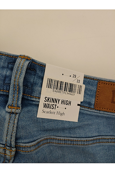 Lee Dámské modré bavlněné skinny džíny s vysokým pasem Vel. 29/33 | Lee  | obrázek 6