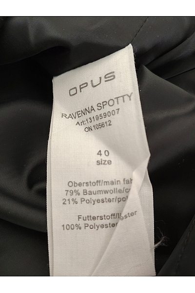 OPUS Černobílá bavlněná mini sukně s puntíky Velikost EU 40 | OPUS | obrázek 5