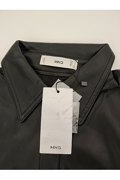 MANGO Černé košilové mini šaty s límečkem Velikost EU M | MANGO | obrázek 5