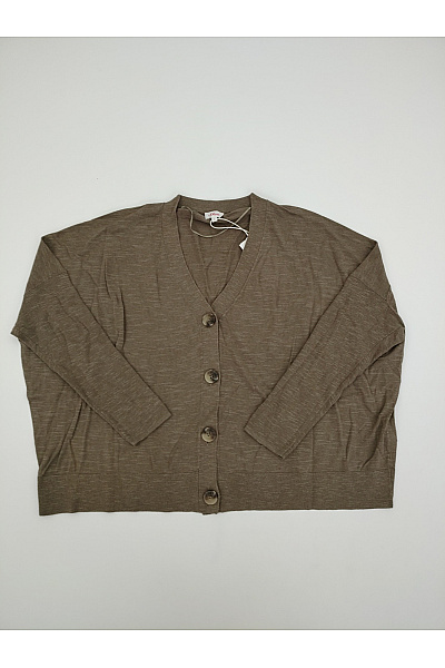 S.OLIVER Dámský khaki pletený kardigan do véčka oversized Vel. L | s.OLIVER | obrázek 2
